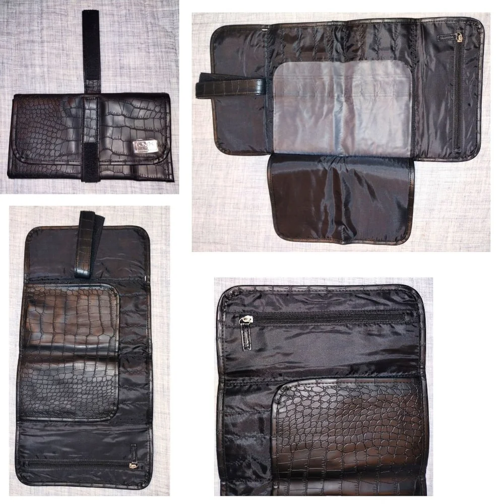 Women's NYX Professional Makeup Black Crocodile Print Brush Roll One Size